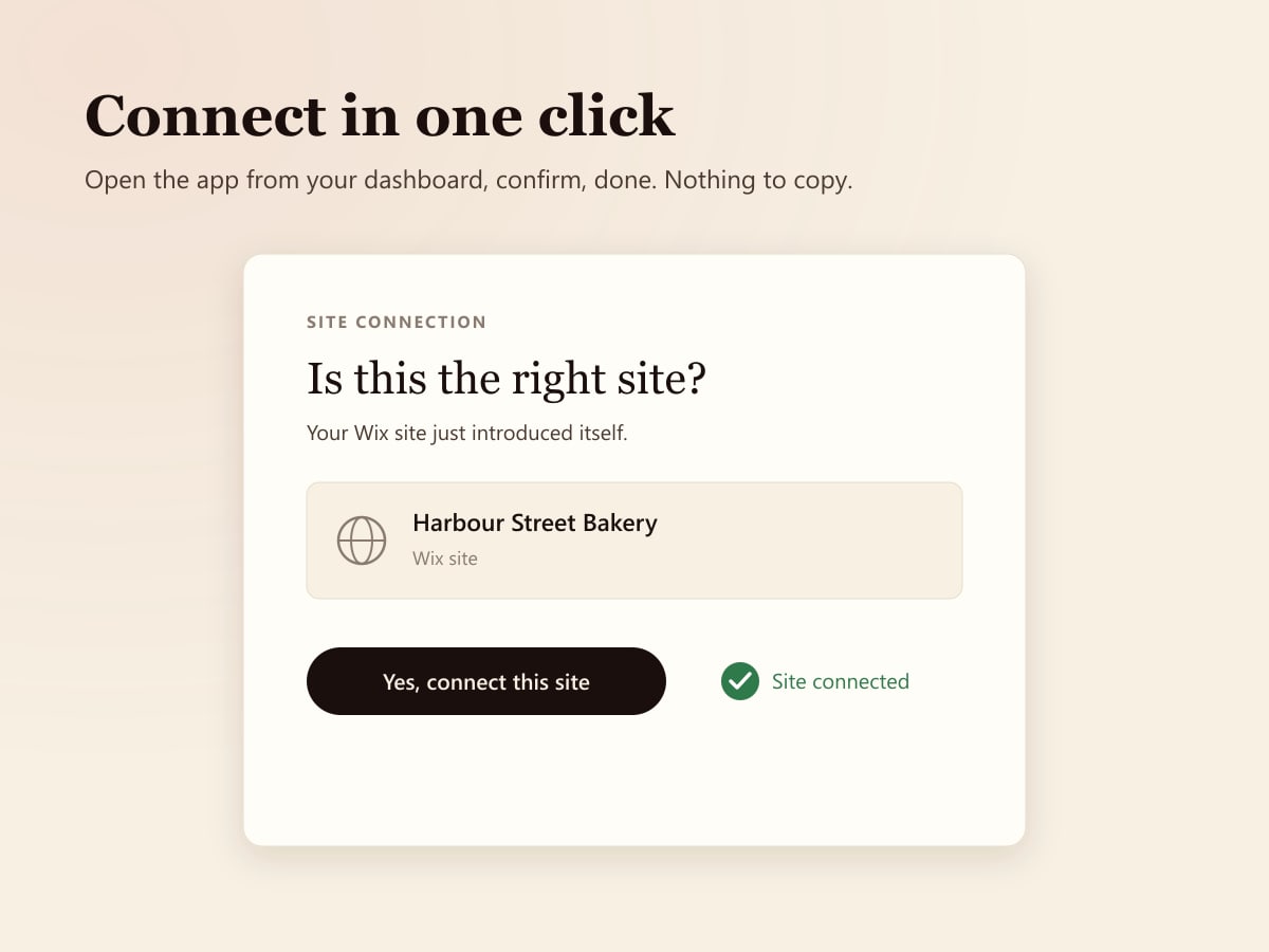 ReplySeal: connect your website in two minutes